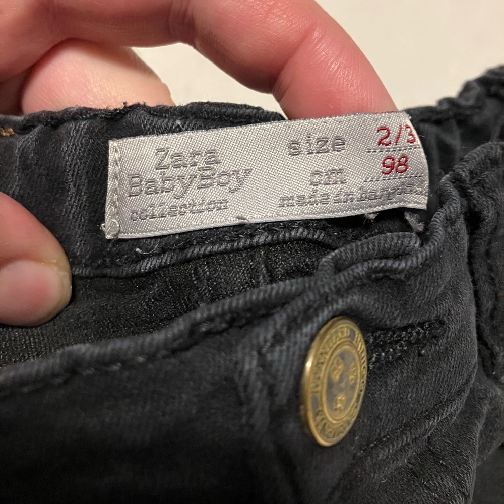 Zara Black Straight-Leg Pants - Picture 4 of 4